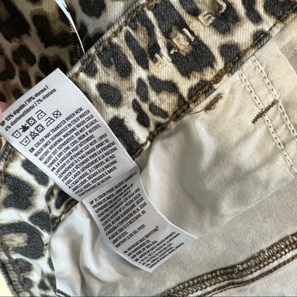 AE American Eagle Outfitters Leopard Print Jeans High Rise Jegging Plus Size 24 - Picture 6 of 11